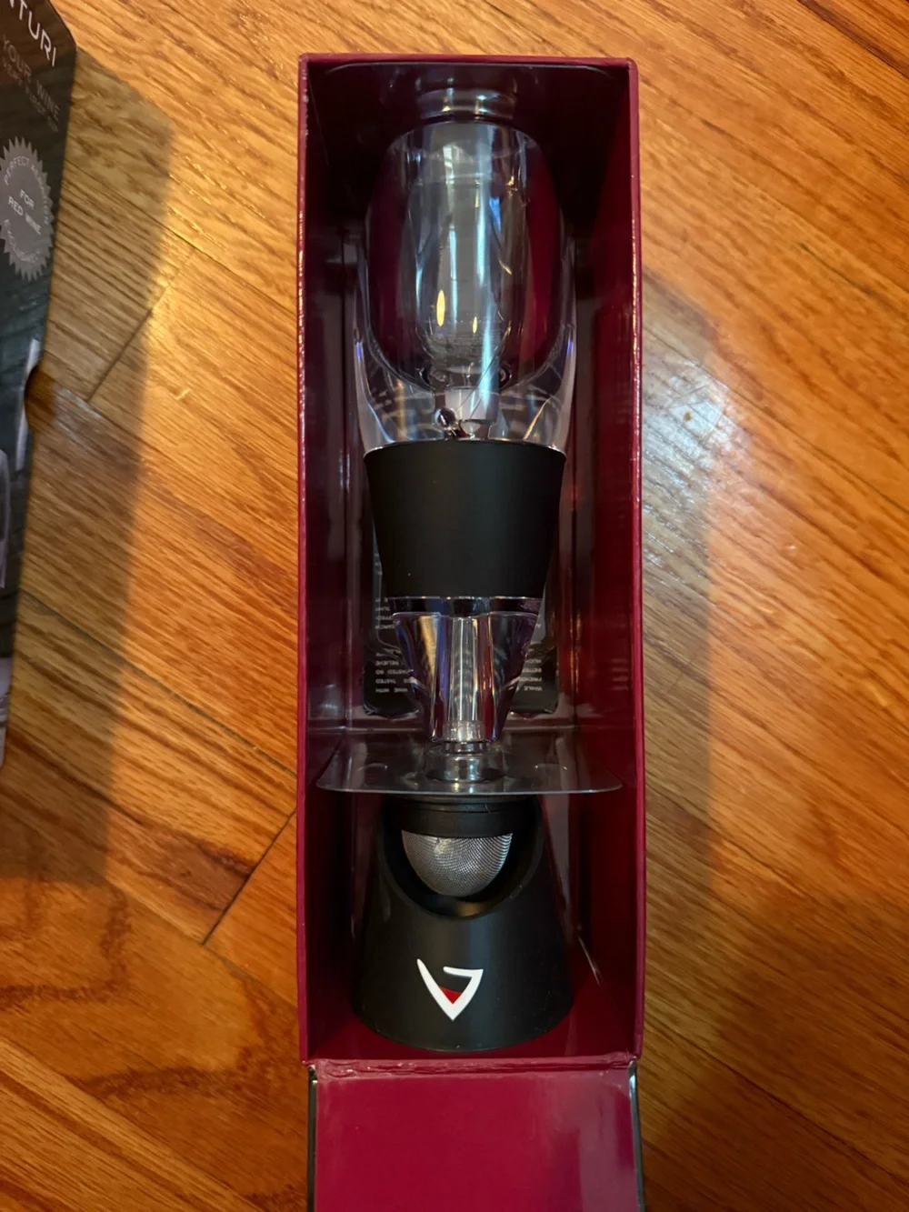 Vinturi Essential Wine Aerator - Black and Clear